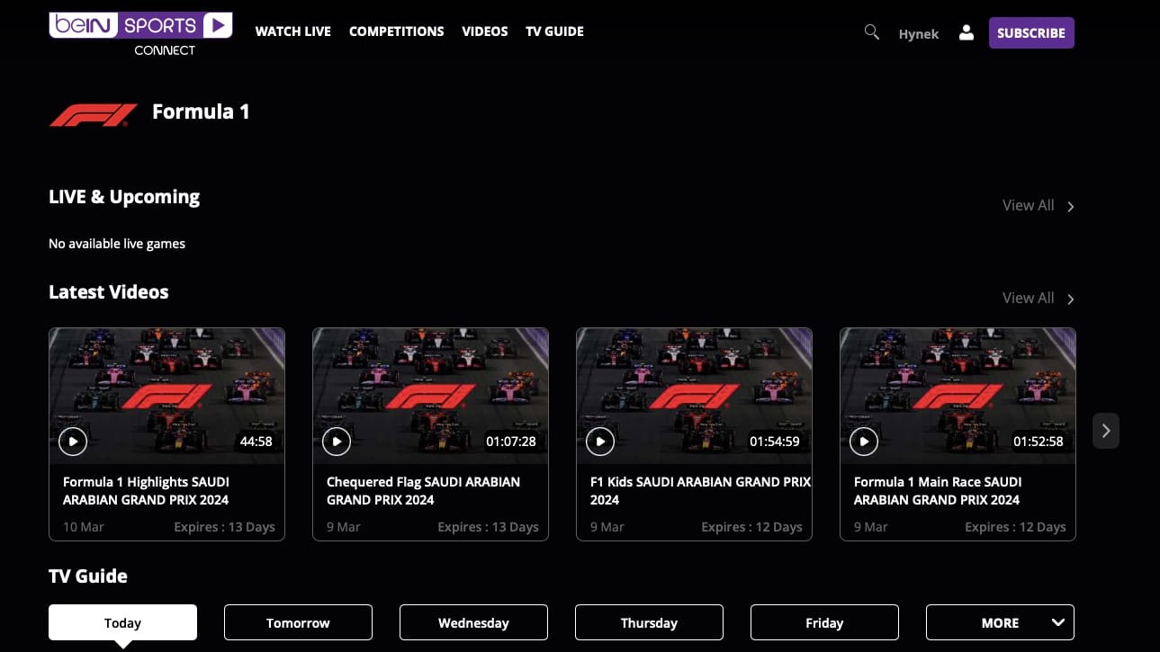 Regardez la Formule 1 en direct pour seulement 1,50 € par mois Regardez la Formule 1 en direct pour seulement 1,50 € par mois